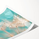 Extra large wall art featuring line art flowers in monochrome, printed on rolled canvas.