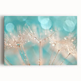 Close-up black and white photo of water ripples on stretched canvas, ideal for kitchen wall art.