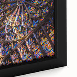 Extra large black canvas wall art featuring a textured, colorful abstract design, ideal for enhancing a living room ambiance.