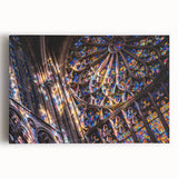 Black and white photo of a church on stretched canvas, ideal for kitchen wall art.