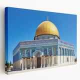 A large canvas print depicting a detailed mosque design in muted earth tones, suitable for kitchen wall art.