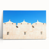 Black and white large canvas of a mosque design, ideal for kitchen wall art or bedroom ambiance.