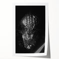 Vibrant wall art print showcasing a colorful design of reptiles, including alligators and crocodiles, perfect for wildlife enthusiasts and home decor.