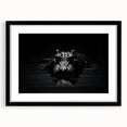 Framed wall art featuring a striking design of reptiles, including alligators and crocodiles, set against a vibrant backdrop with a sleek black frame and mat.