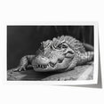 Colorful wall art featuring a collection of reptile-themed designs, showcasing alligators and crocodiles in a vibrant, stylized format. Ideal for wildlife enthusiasts looking to enhance home decor with a unique touch.