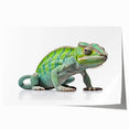 Colorful lizard-themed wall art print showcasing intricate reptile designs, rolled for easy shipping and display, perfect for nature lovers and home decor enthusiasts.