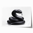 Vibrant rolled wall art print showcasing intricate reptile snake designs in earthy tones, perfect for adding a unique touch to modern home decor.