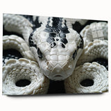 Colorful acrylic wall art collection showcasing a side view of a snake design, featuring intricate details and a glossy finish, perfect for reptile enthusiasts.