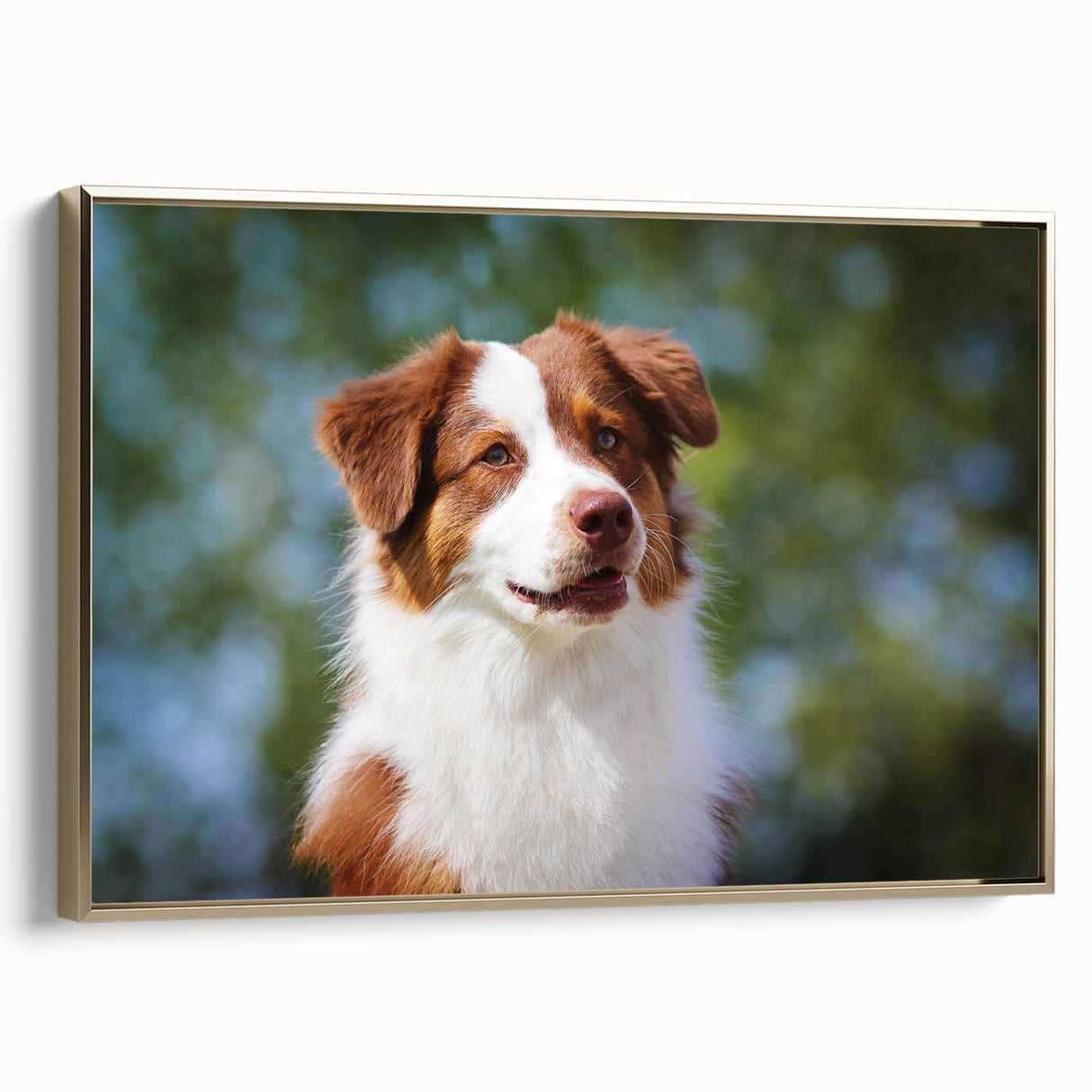 Framed canvas artwork showcasing an elegant gold design, viewed from the side, highlighting its luxurious texture and modern aesthetic suitable for upscale home decor.