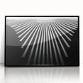 Large abstract wall art featuring swirling blue and gray tones on a framed acrylic, suitable for modern living room decor.