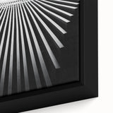Extra large framed canvas featuring textured black wall art with colorful abstract patterns, ideal for living room decor.
