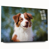 Acrylic glass side view showcasing a sleek, modern design with smooth edges and a polished finish, ideal for framing artwork or photographs in contemporary spaces.