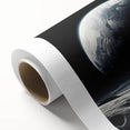 Astronaut Wall Art: Space Explorer Canvas with Cosmic Sunburst