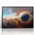 Black Hole Wall Art | Cosmic Space-Themed Canvas Print | Astronomical Decor