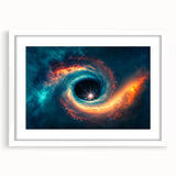 Vibrant Black Hole Wall Art | Space-Themed Canvas Print | Cosmic Decor