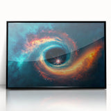 Vibrant Black Hole Wall Art | Space-Themed Canvas Print | Cosmic Decor