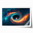 Vibrant Black Hole Wall Art | Space-Themed Canvas Print | Cosmic Decor