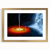 Celestial Black Hole Wall Art | Space-Themed Canvas Print | Cosmic Decor
