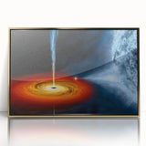 Celestial Black Hole Wall Art | Space-Themed Canvas Print | Cosmic Decor