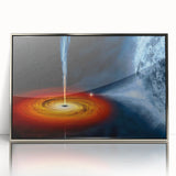 Celestial Black Hole Wall Art | Space-Themed Canvas Print | Cosmic Decor