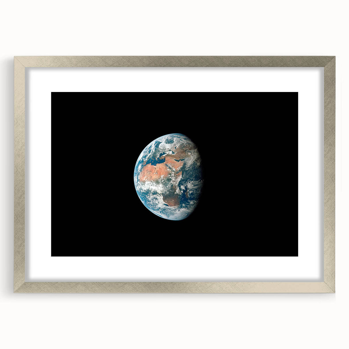 Planet Earth Wall Art - Vivid Global View of Africa and Europe Prints