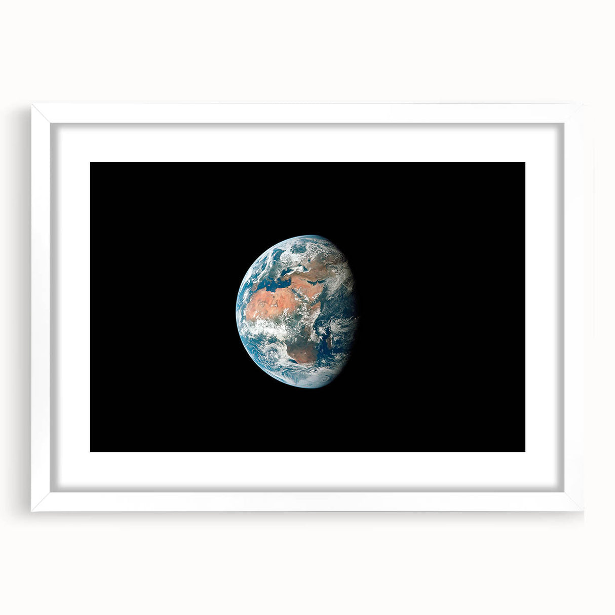 Planet Earth Wall Art - Vivid Global View of Africa and Europe Prints