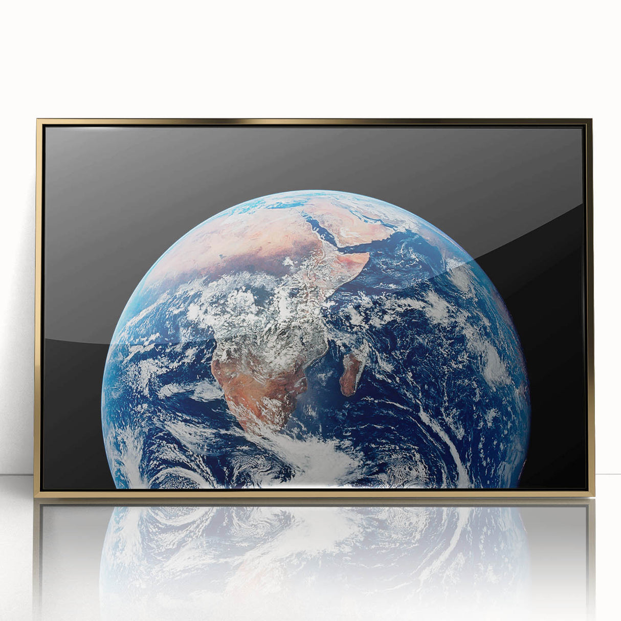 Earth from Space Wall Art - Vivid View of Africa and Middle East Print