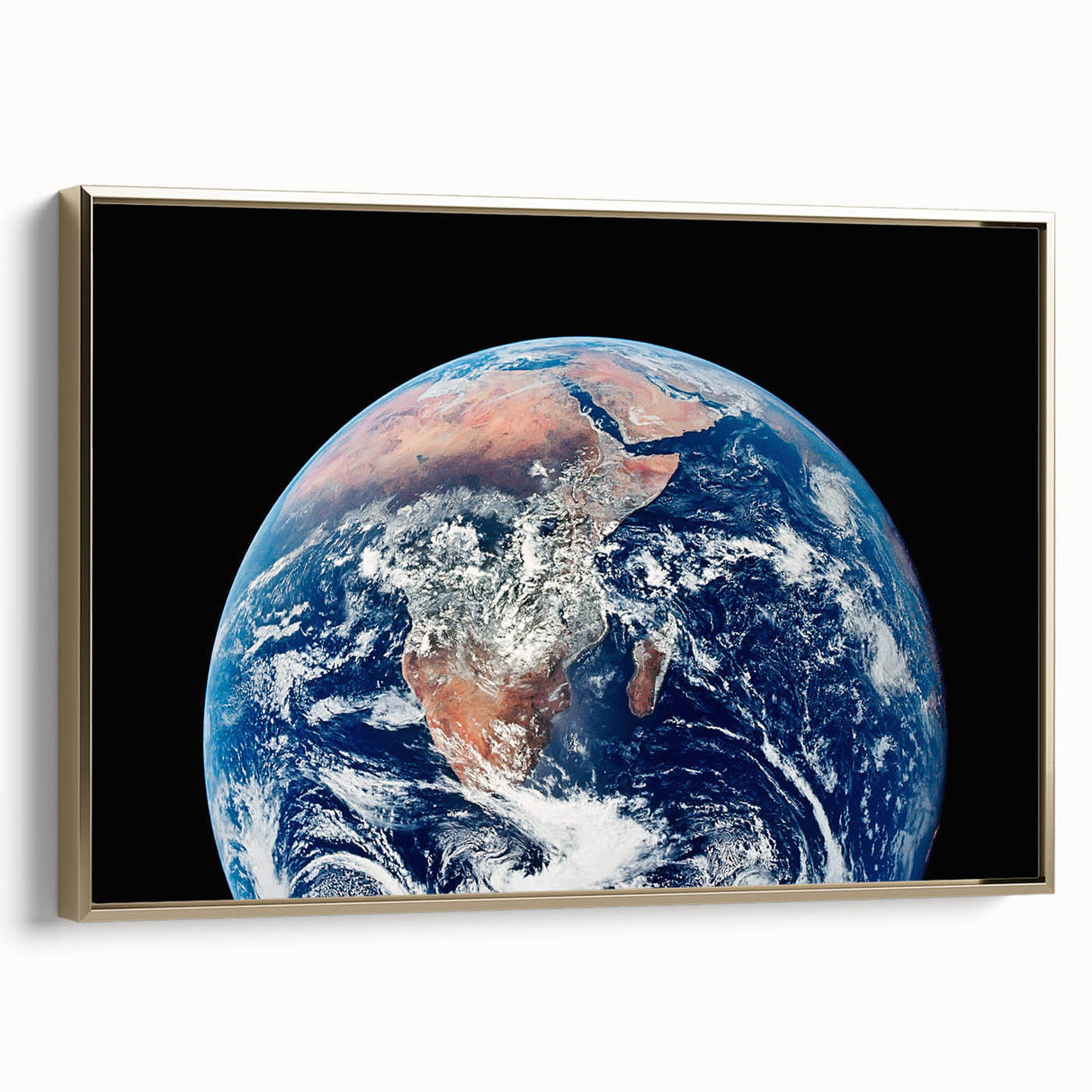 Earth from Space Wall Art - Vivid View of Africa and Middle East Print