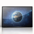 Earth in the Cosmos Wall Art - Stunning Space and Stars Decor Print