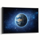Earth in the Cosmos Wall Art - Stunning Space and Stars Decor Print