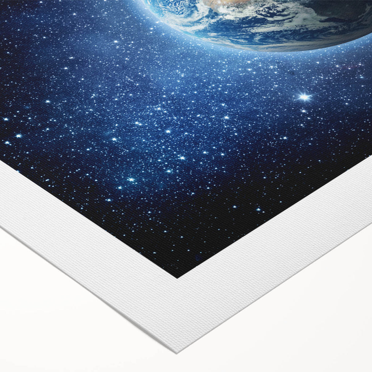 Earth in the Cosmos Wall Art - Stunning Space and Stars Decor Print