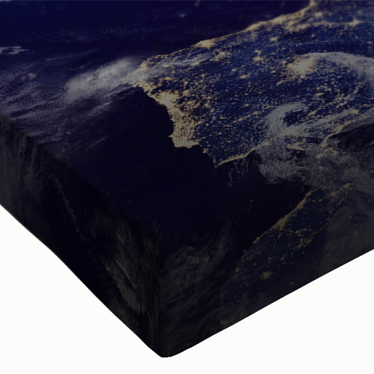 Sunrise Over Earth Wall Art - Space View of Earth with Moon Decor