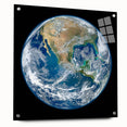 Earth from Space Wall Art - Stunning North America View Decor Print