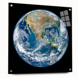 Earth from Space Wall Art - Stunning North America View Decor Print