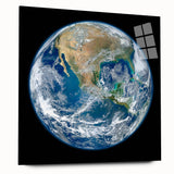 Earth from Space Wall Art - Stunning North America View Decor Print