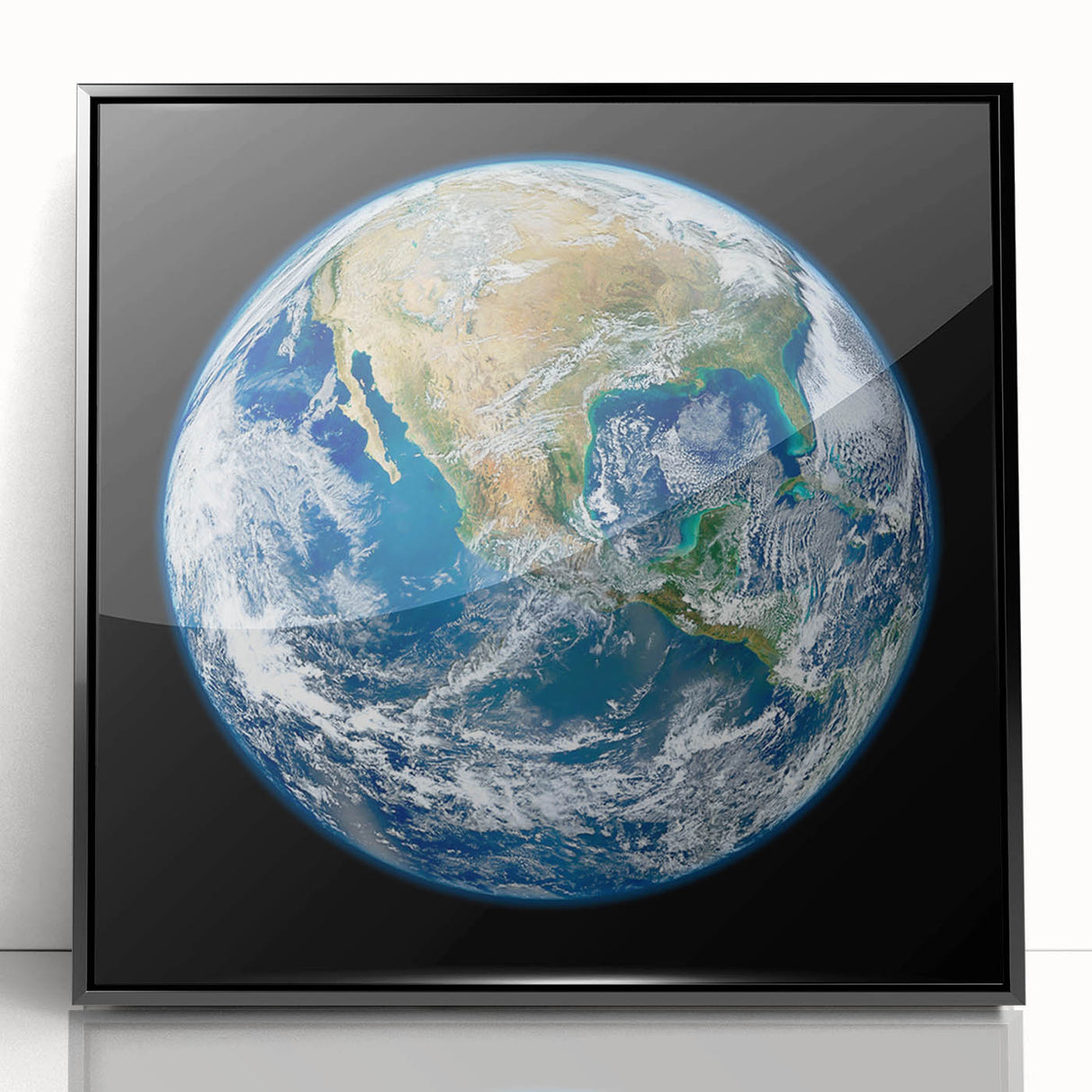 Earth from Space Wall Art - Stunning North America View Decor Print