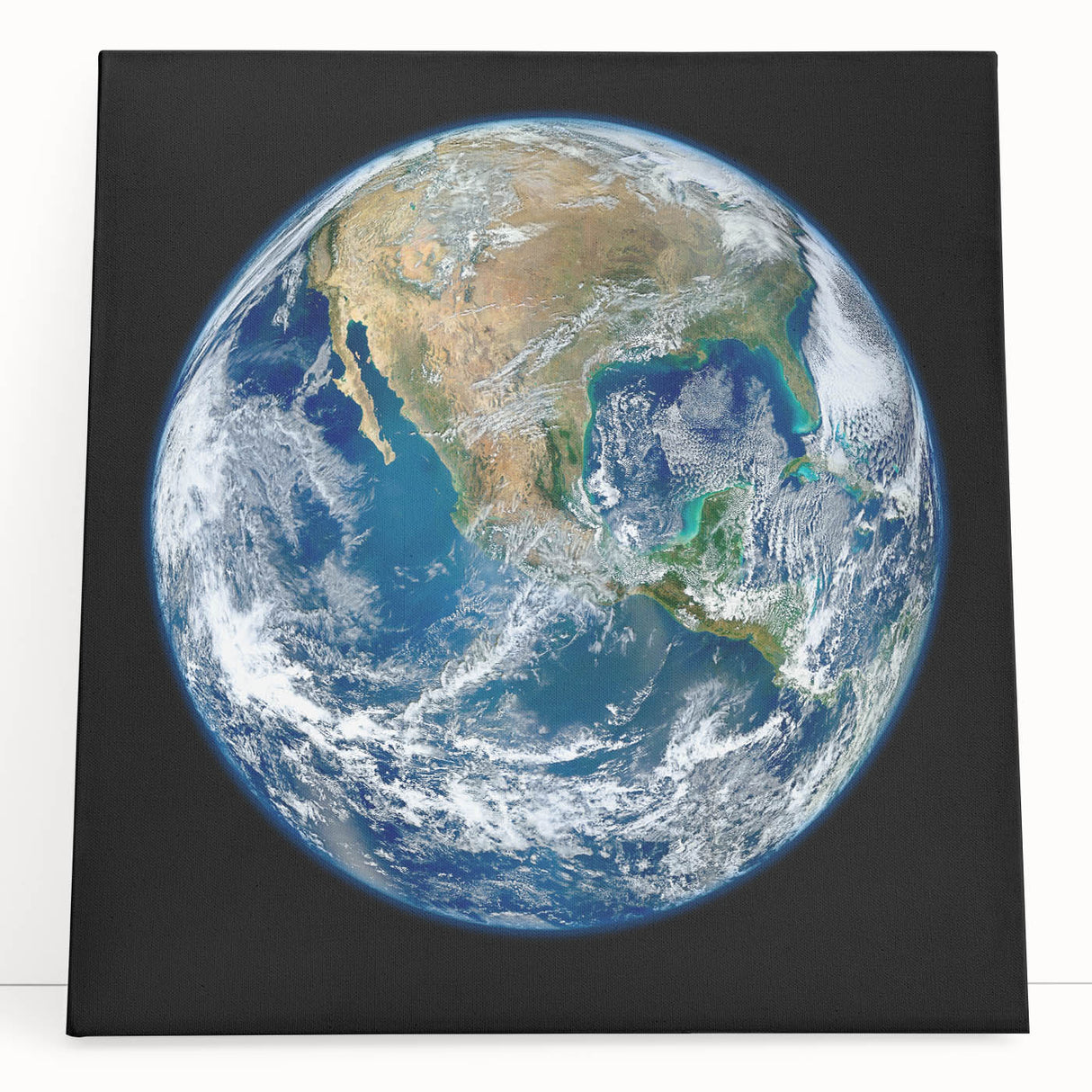 Earth from Space Wall Art - Stunning North America View Decor Print