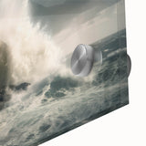 Stormy Lighthouse and Crashing Waves - Earthy Phenomena Wall Art Print