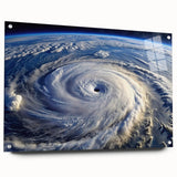 Hurricane Eye from Space - Earthy Phenomena Wall Art Print