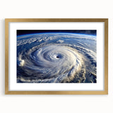 Hurricane Eye from Space - Earthy Phenomena Wall Art Print