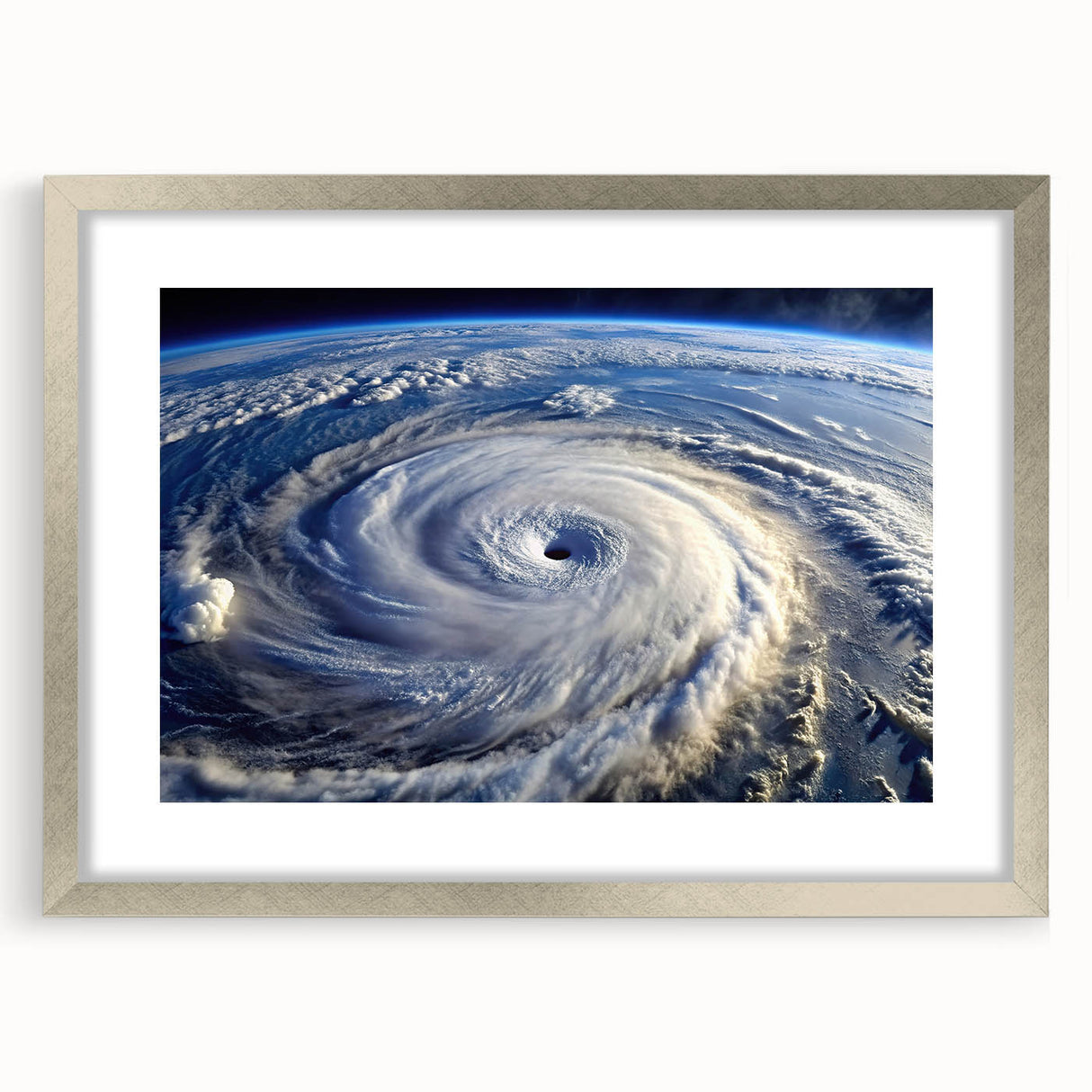 Hurricane Eye from Space - Earthy Phenomena Wall Art Print