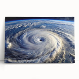 Hurricane Eye from Space - Earthy Phenomena Wall Art Print