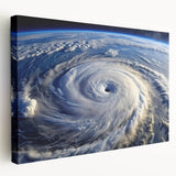 Hurricane Eye from Space - Earthy Phenomena Wall Art Print