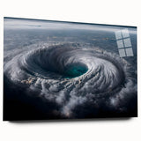 Cyclone Eye from Space - Earth and Space Phenomena Wall Art Print