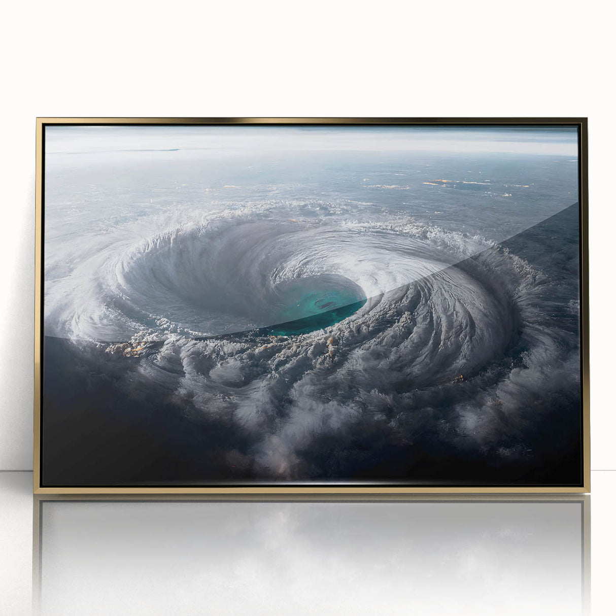 Cyclone Eye from Space - Earth and Space Phenomena Wall Art Print