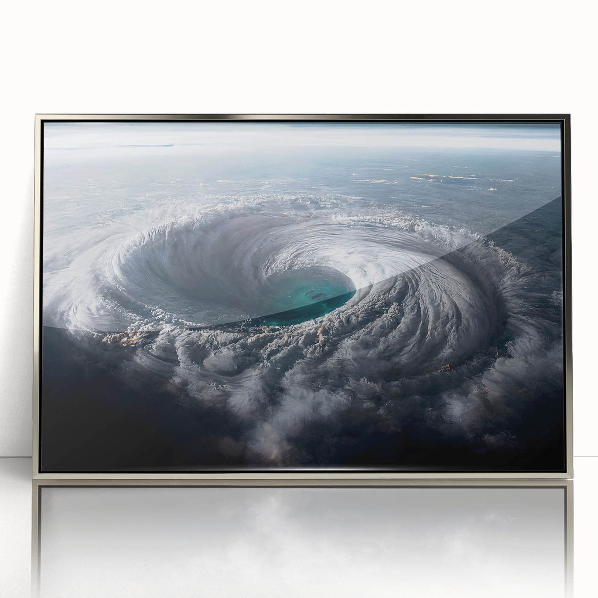 Cyclone Eye from Space - Earth and Space Phenomena Wall Art Print