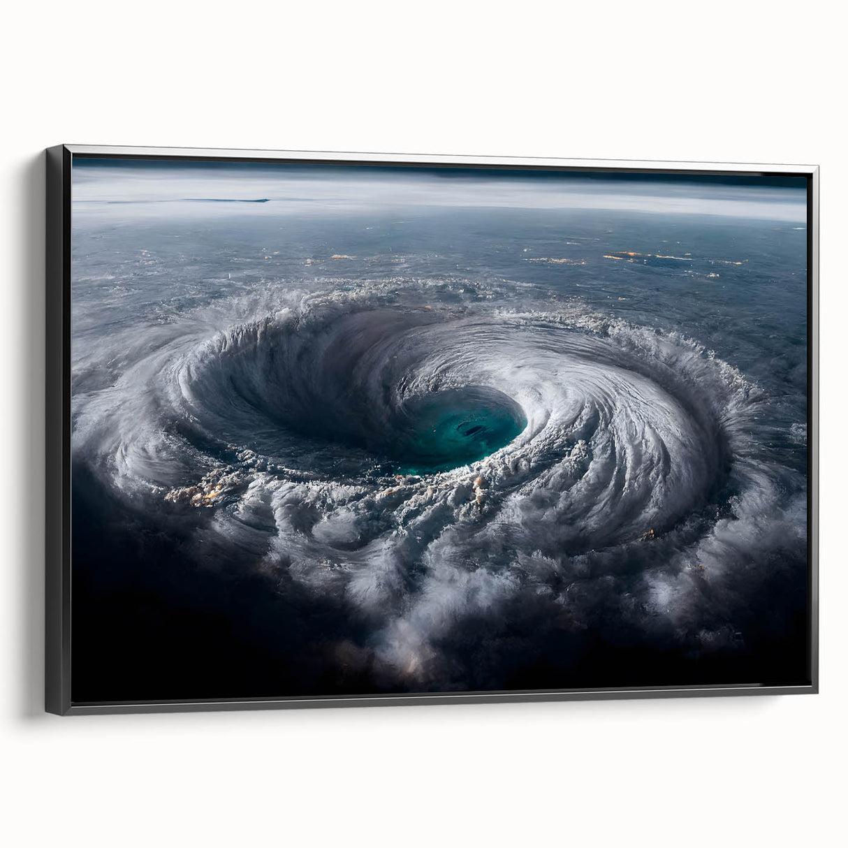 Cyclone Eye from Space - Earth and Space Phenomena Wall Art Print
