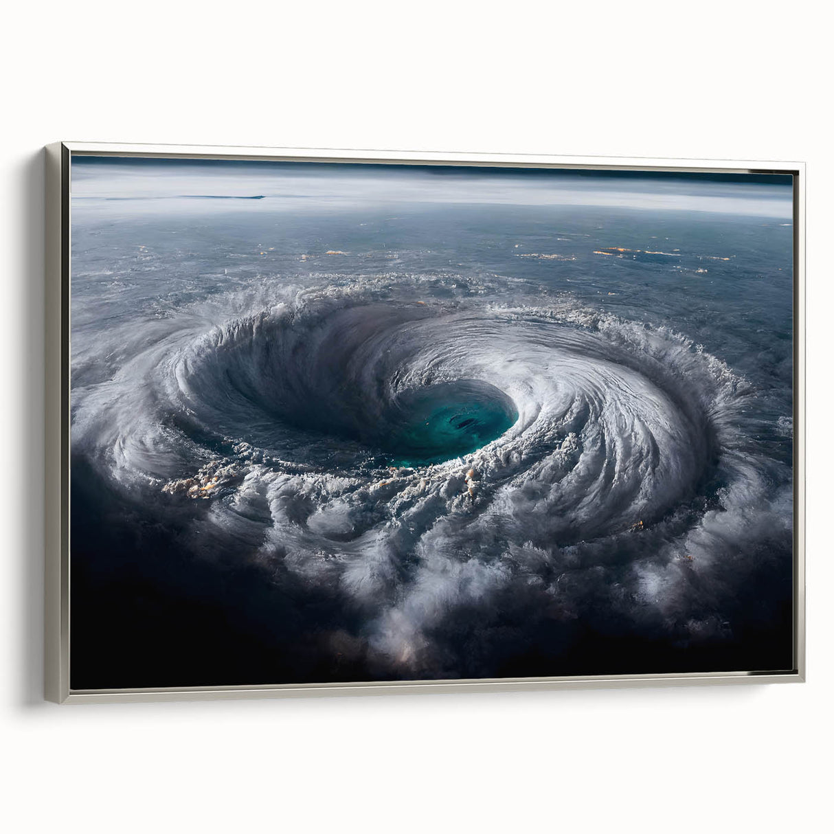 Cyclone Eye from Space - Earth and Space Phenomena Wall Art Print