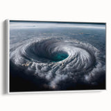 Cyclone Eye from Space - Earth and Space Phenomena Wall Art Print