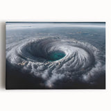 Cyclone Eye from Space - Earth and Space Phenomena Wall Art Print